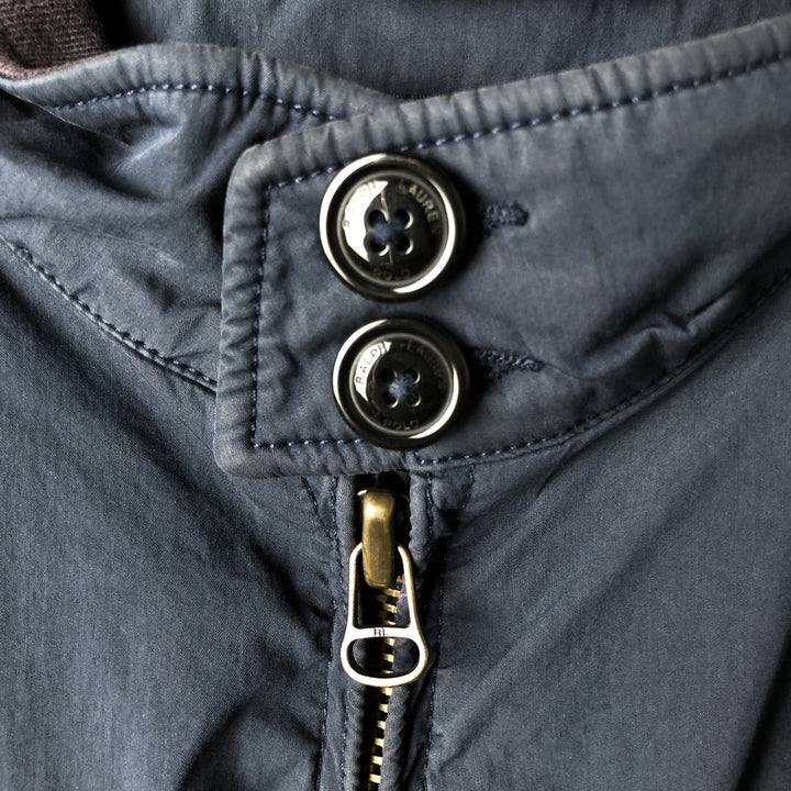 Ralph Lauren POLO by Ralph Lauren Harrington Jacket Swing Top Men's L size cotton navy blue type Vintage Second Hand