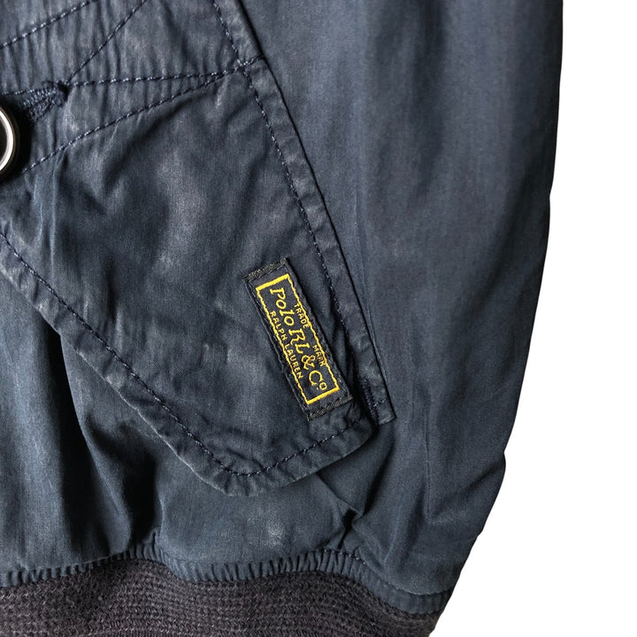 Ralph Lauren POLO by Ralph Lauren Harrington Jacket Swing Top Men's L size cotton navy blue type Vintage Second Hand