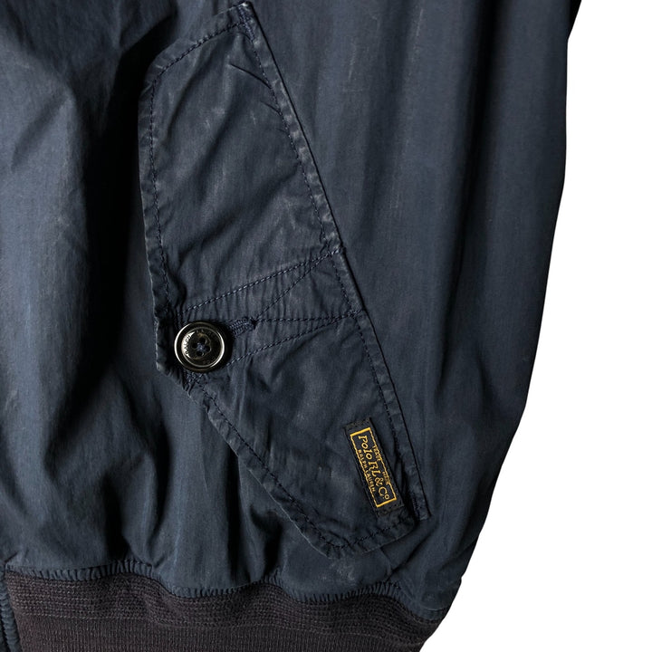 Ralph Lauren POLO by Ralph Lauren Harrington Jacket Swing Top Men's L size cotton navy blue type Vintage Second Hand