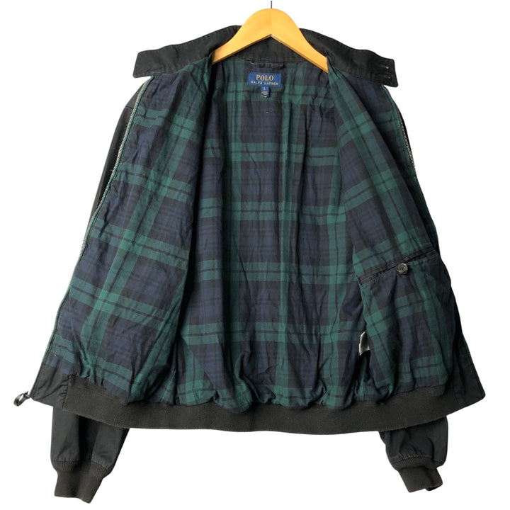 Ralph Lauren POLO RALPH LAUREN Harrington Jacket, Swing Top, Men's Size Small cotton black type Vintage Second Hand