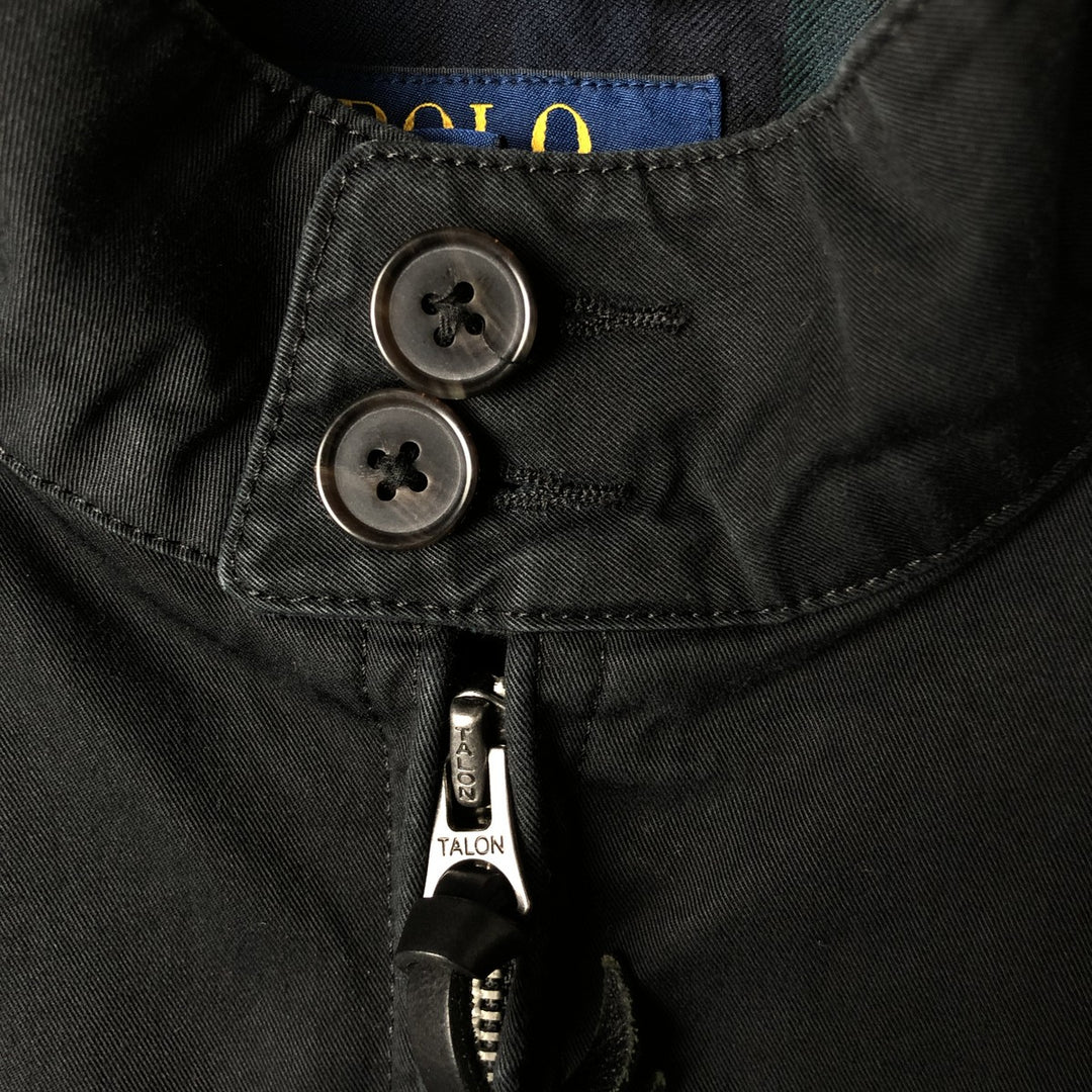 Ralph Lauren POLO RALPH LAUREN Harrington Jacket, Swing Top, Men's Size Small cotton black type Vintage Second Hand
