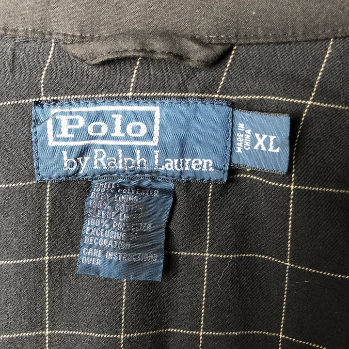 Ralph Lauren POLO by Ralph Lauren Swing Top Sports Jacket Men's XL polyester black type Vintage Second Hand