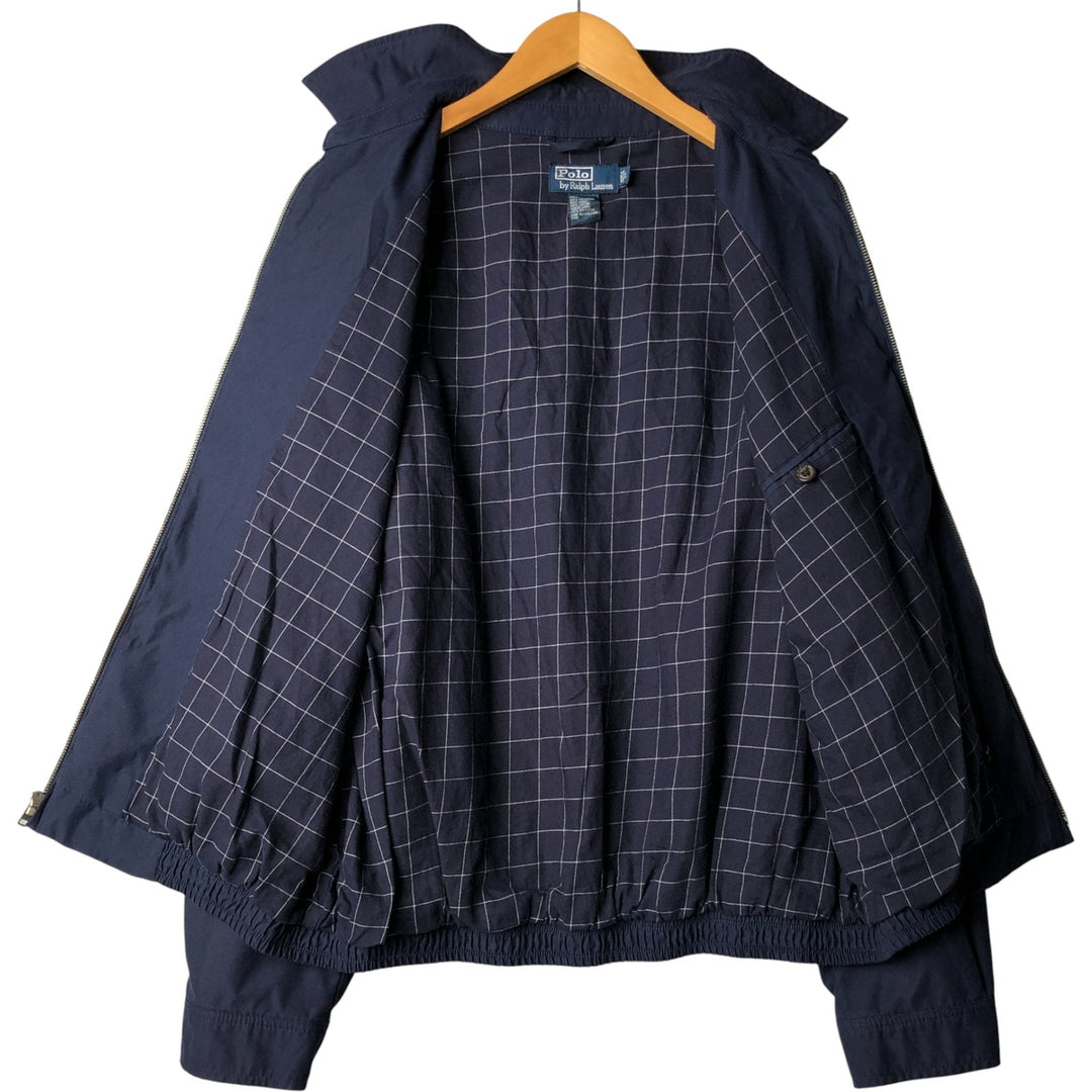 Ralph Lauren POLO by Ralph Lauren Swing Top Sports Jacket Men's L size polyester navy blue type Vintage Second Hand