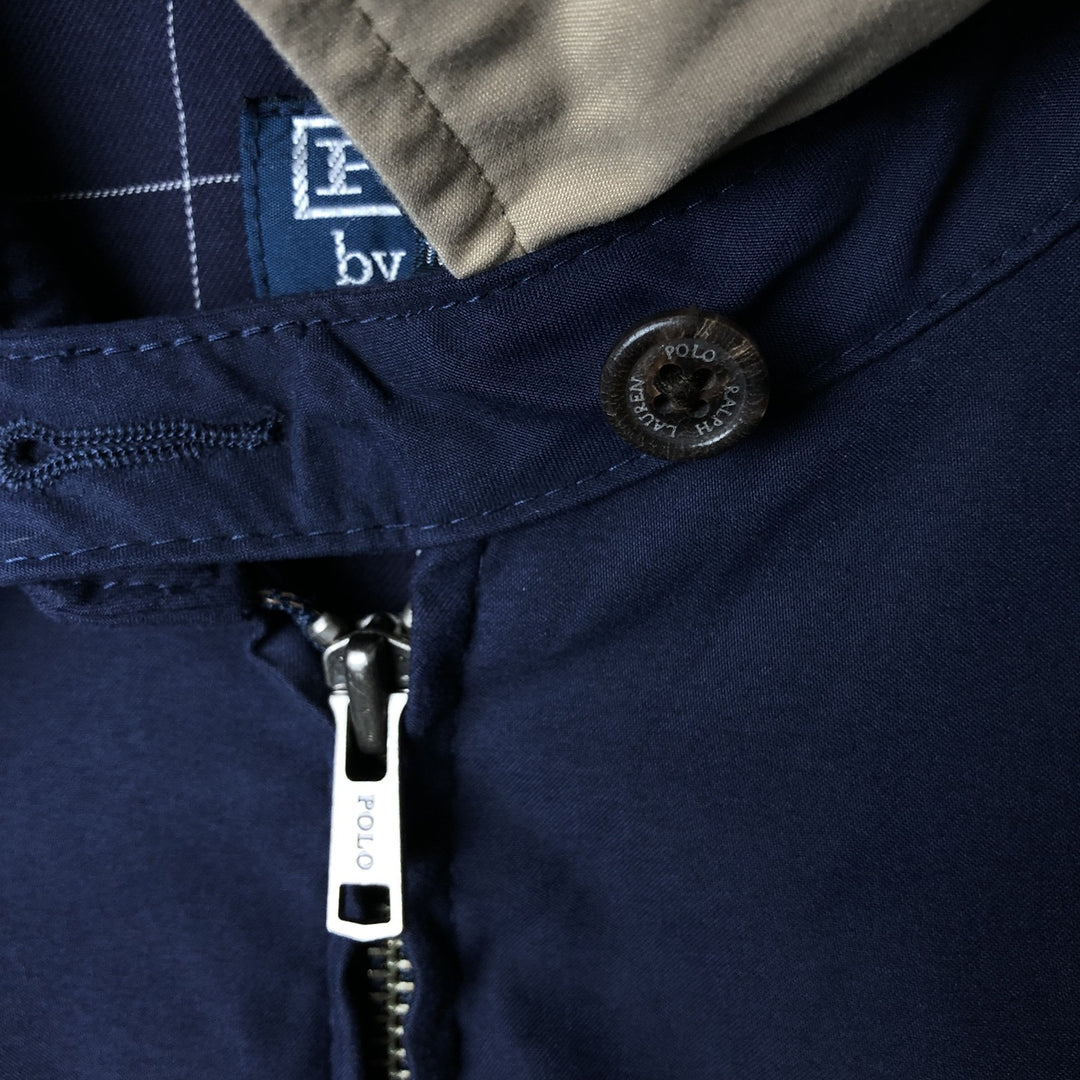 Ralph Lauren POLO by Ralph Lauren Swing Top Sports Jacket Men's L size polyester navy blue type Vintage Second Hand