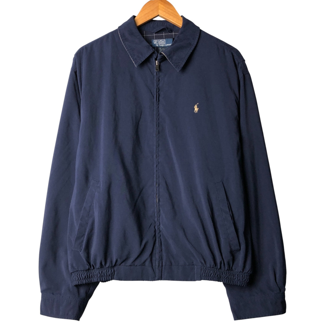 Ralph Lauren POLO by Ralph Lauren Swing Top Sports Jacket Men's L size polyester navy blue type Vintage Second Hand