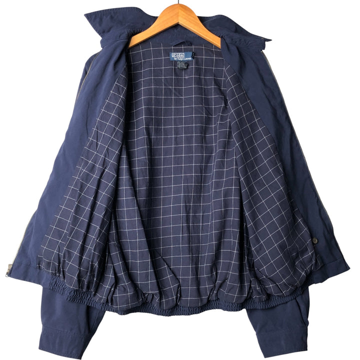 Ralph Lauren POLO by Ralph Lauren Swing Top Sports Jacket Men's L size polyester navy blue type Vintage Second Hand