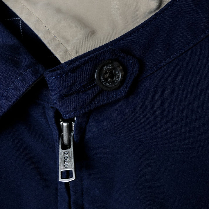 Ralph Lauren POLO by Ralph Lauren Swing Top Sports Jacket Men's L size polyester navy blue type Vintage Second Hand