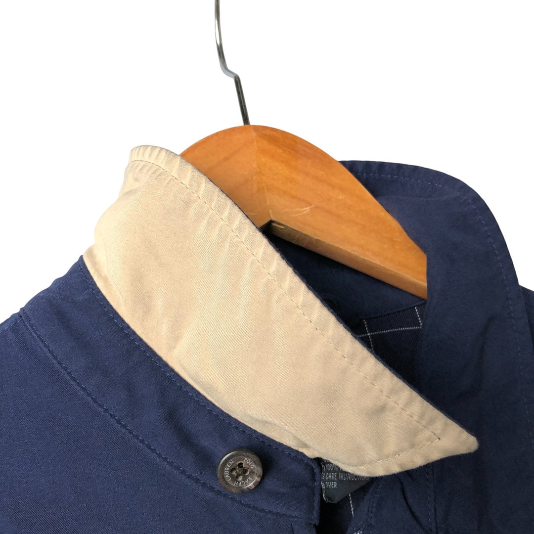 Ralph Lauren POLO by Ralph Lauren Swing Top Sports Jacket Men's L size polyester navy blue type Vintage Second Hand