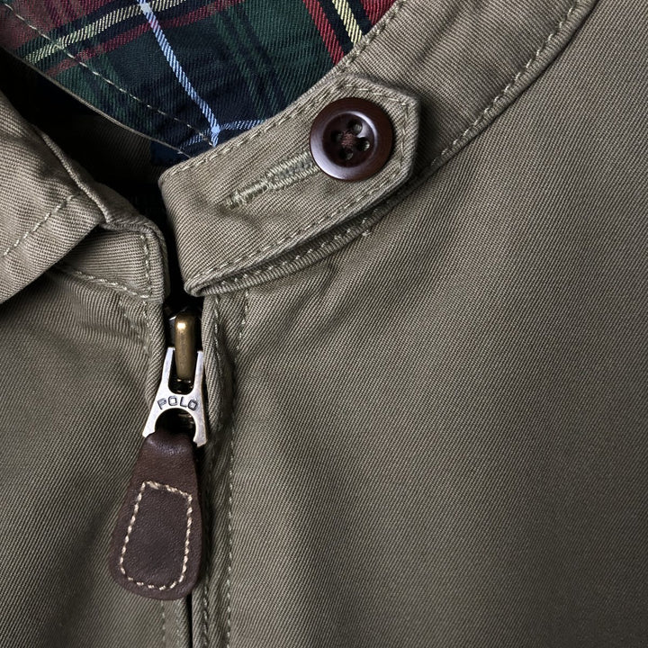 Ralph Lauren POLO by Ralph Lauren Swing Top Sports Jacket Men's L size cotton Khaki type Vintage Second Hand