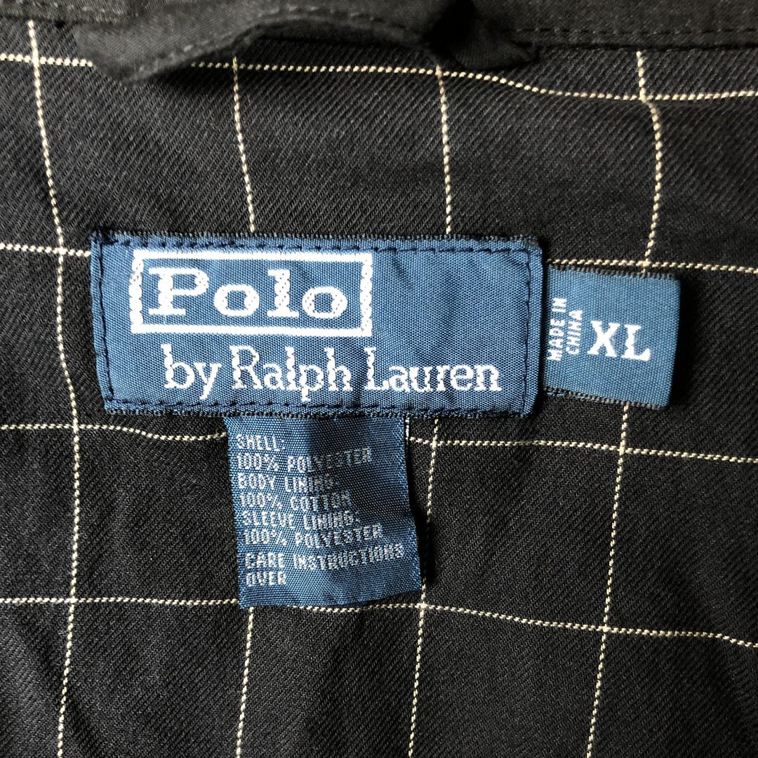 Ralph Lauren POLO by Ralph Lauren Swing Top Sports Jacket Men's XL polyester black type Vintage Second Hand