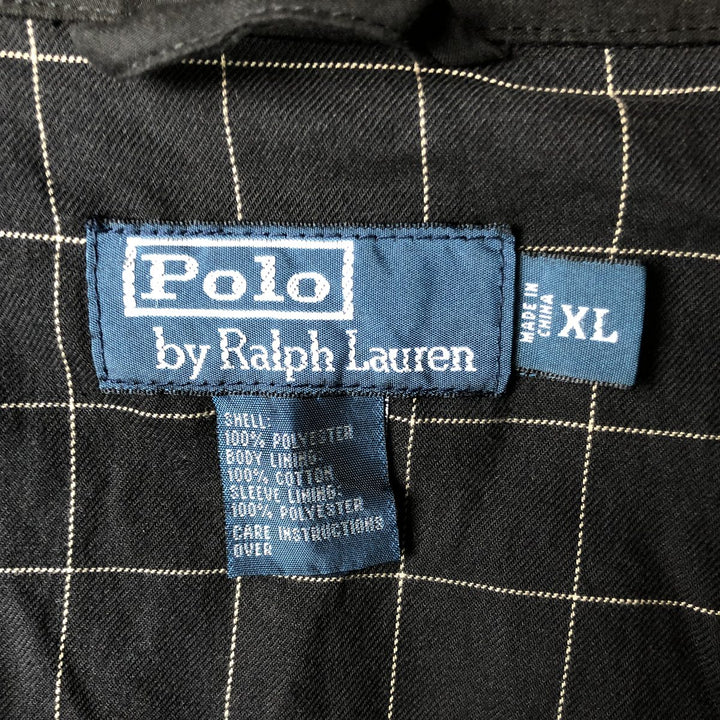 Ralph Lauren POLO by Ralph Lauren Swing Top Sports Jacket Men's XL polyester black type Vintage Second Hand