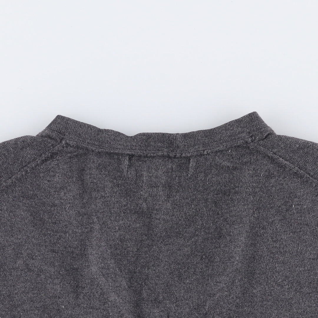 Banana Republic Cashmere Blend V-Neck Silk Knit Vest, Men's Size M silk gray type Vintage Second Hand