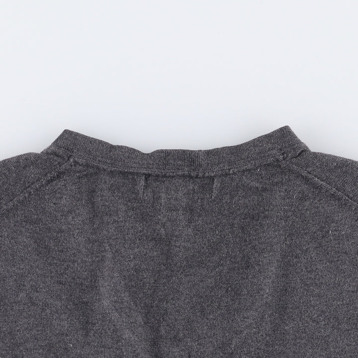 Banana Republic Cashmere Blend V-Neck Silk Knit Vest, Men's Size M silk gray type Vintage Second Hand