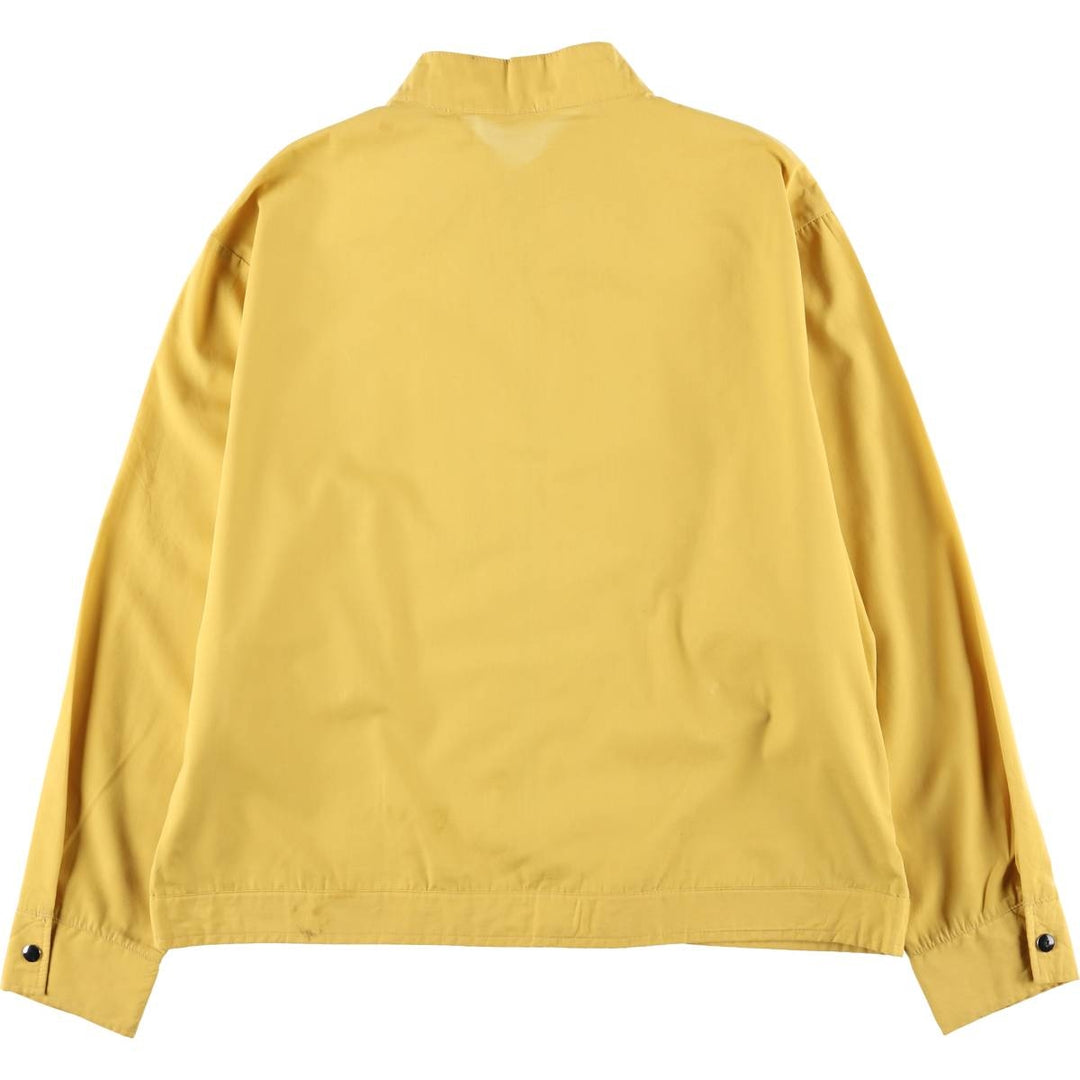Vintage Bertano zip-up jacket, men's size XL polyester yellow type Vintage Second Hand
