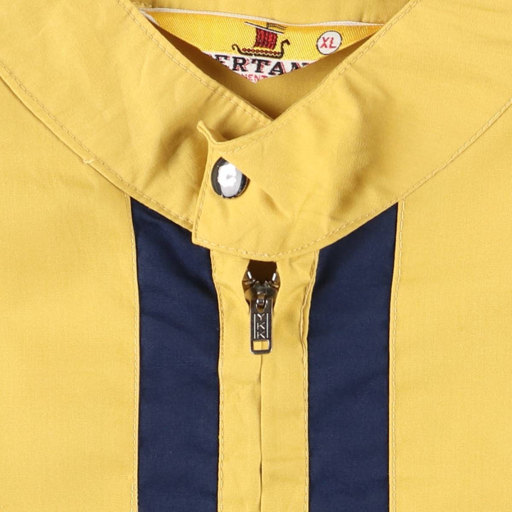 Vintage Bertano zip-up jacket, men's size XL polyester yellow type Vintage Second Hand