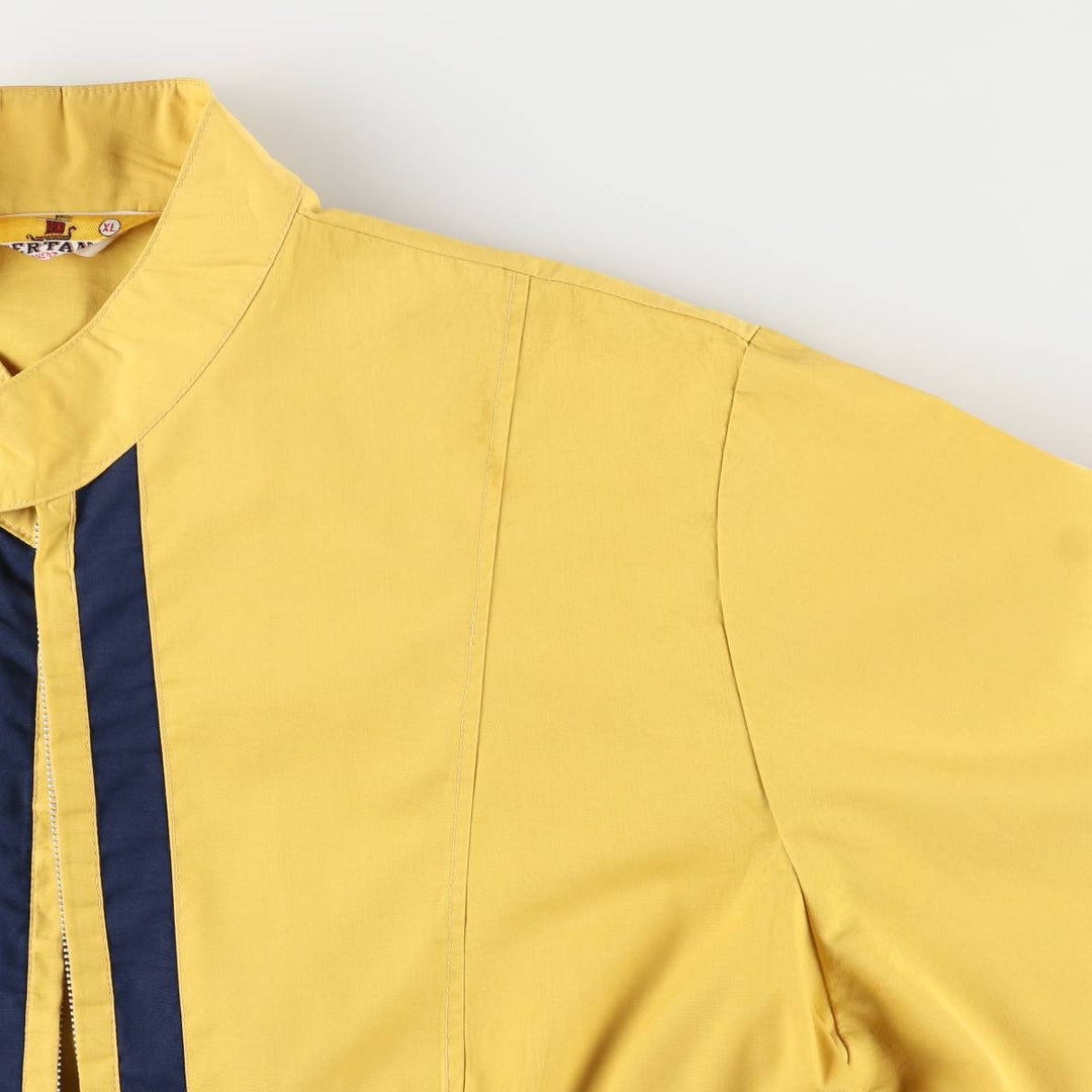 Vintage Bertano zip-up jacket, men's size XL polyester yellow type Vintage Second Hand