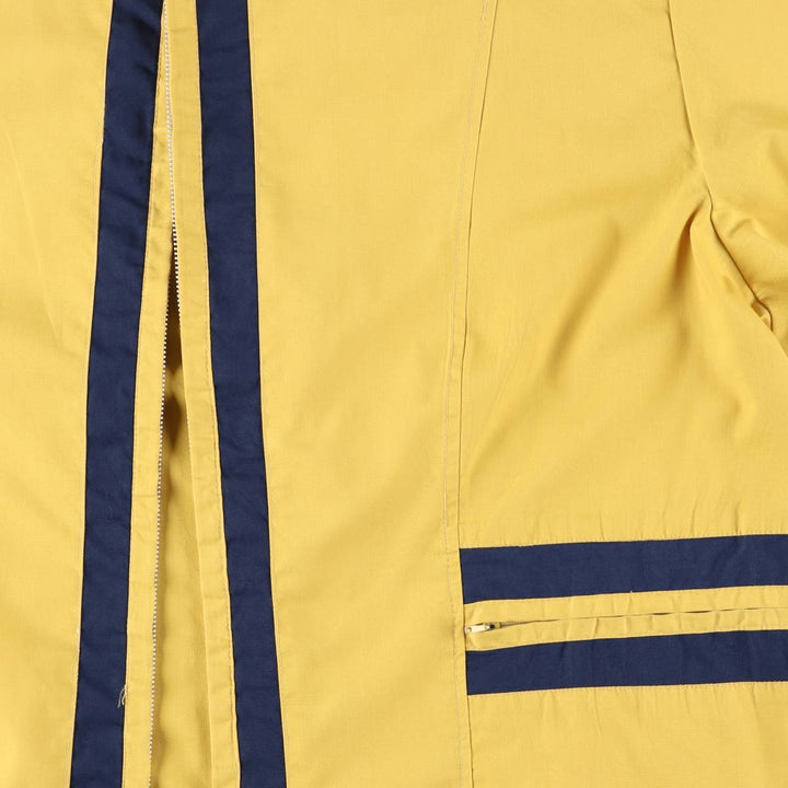 Vintage Bertano zip-up jacket, men's size XL polyester yellow type Vintage Second Hand