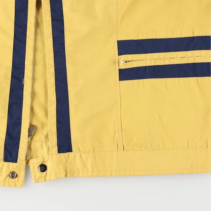Vintage Bertano zip-up jacket, men's size XL polyester yellow type Vintage Second Hand