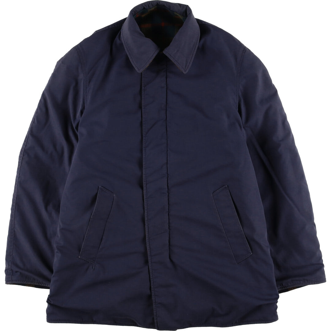 Vintage 1960'S Pendleton Check Pattern Reversible Wool Jacket, Men's Size L unclear Navy blue Vintage Second Hand