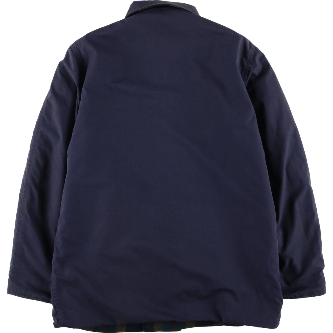 Vintage 1960'S Pendleton Check Pattern Reversible Wool Jacket, Men's Size L unclear Navy blue Vintage Second Hand