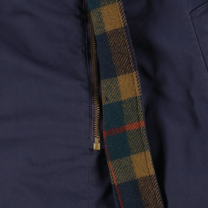 Vintage 1960'S Pendleton Check Pattern Reversible Wool Jacket, Men's Size L unclear Navy blue Vintage Second Hand