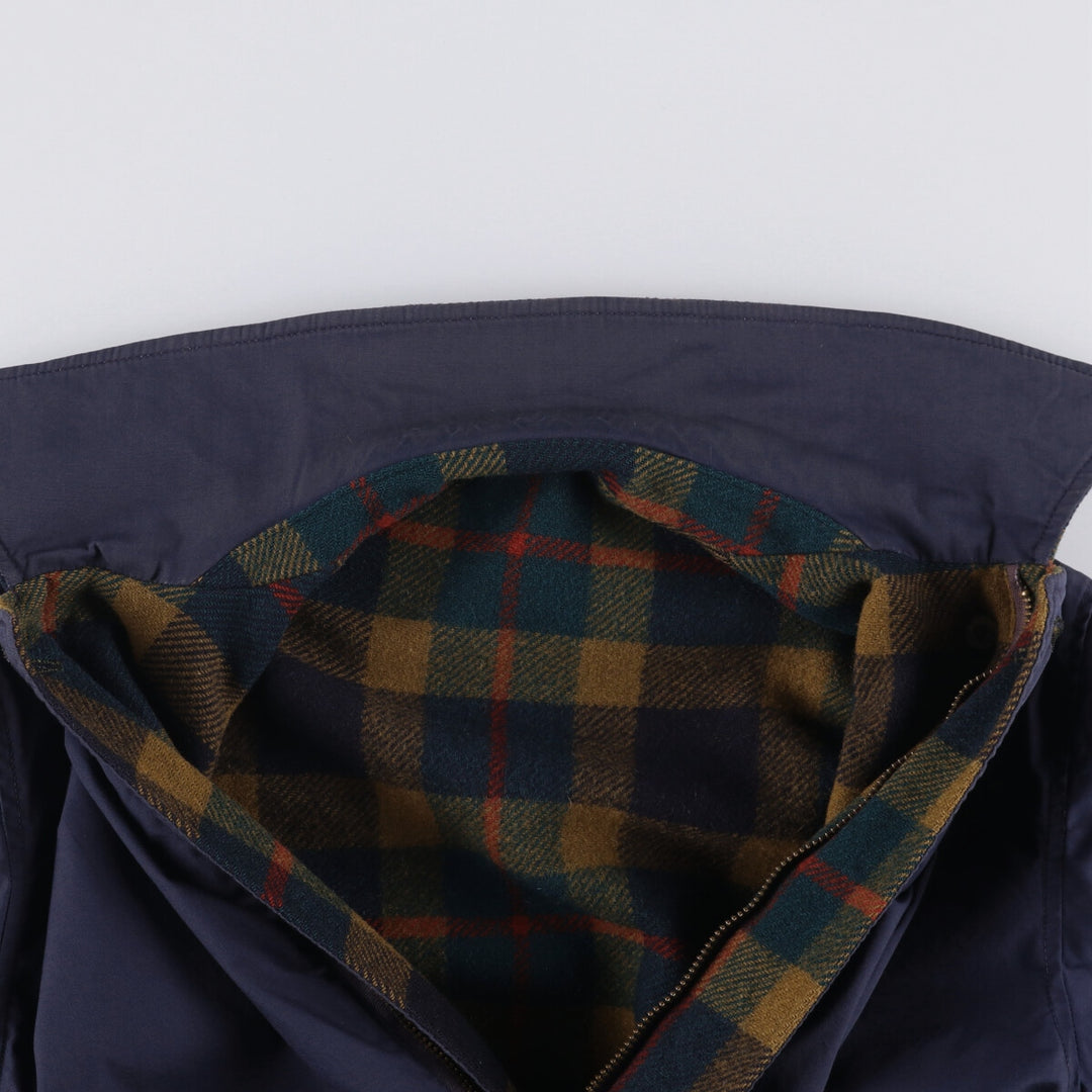 Vintage 1960'S Pendleton Check Pattern Reversible Wool Jacket, Men's Size L unclear Navy blue Vintage Second Hand
