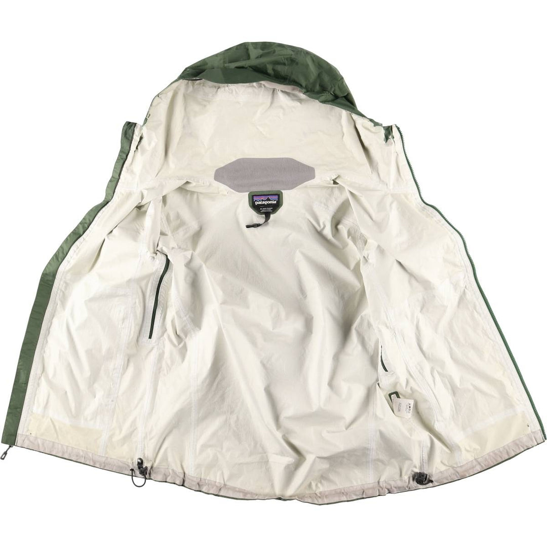 Patagonia Torrent Shell Jacket 83801SP15 Ripstop Mountain Parka Shell Jacket Men's Medium Nylon Khaki type sage green Vintage Second Hand