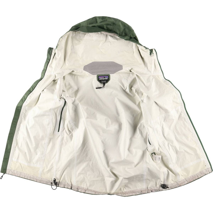 Patagonia Torrent Shell Jacket 83801SP15 Ripstop Mountain Parka Shell Jacket Men's Medium Nylon Khaki type sage green Vintage Second Hand