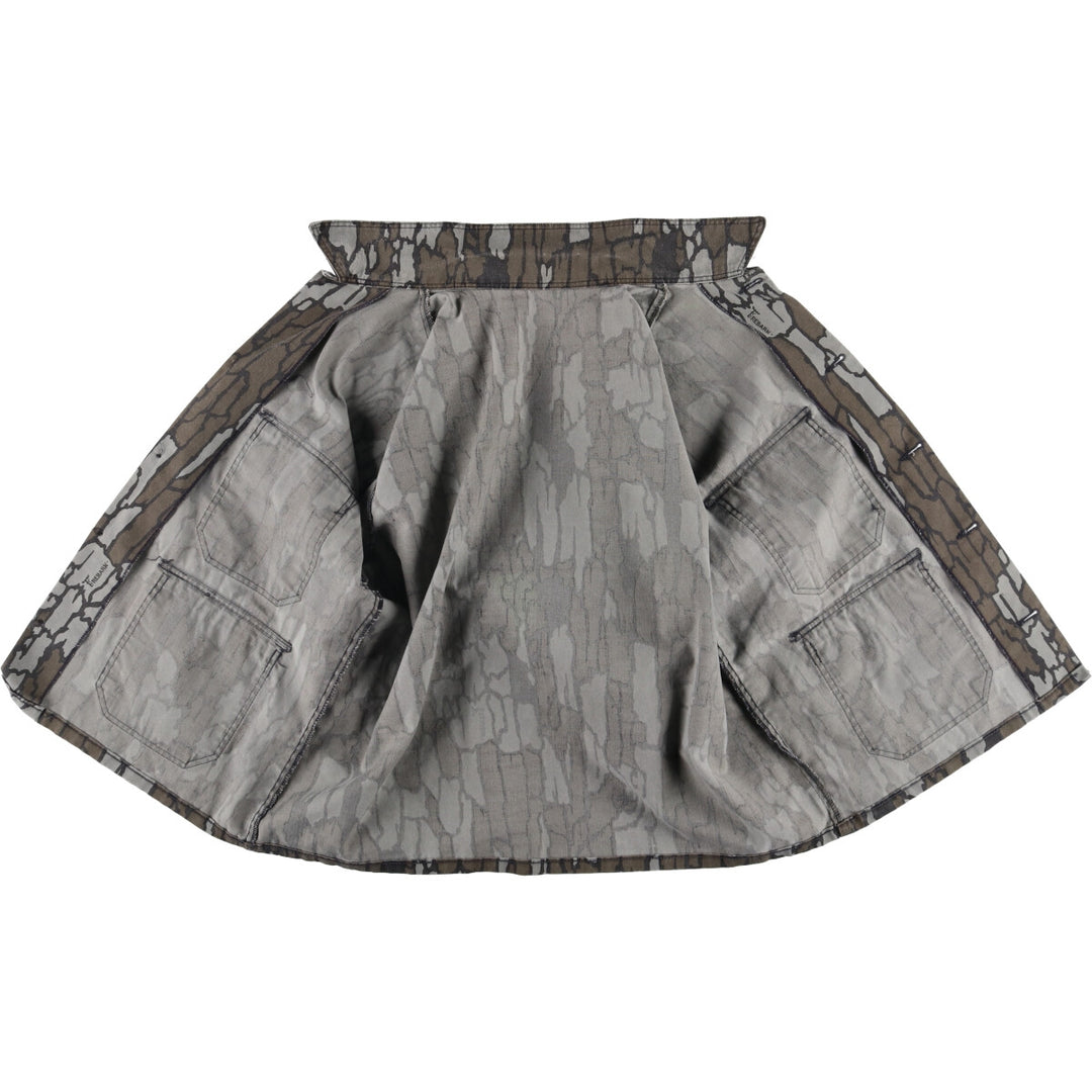 Camouflage Treebark Camo Hunting Jacket, Men's Size L unclear brown type Vintage Second Hand