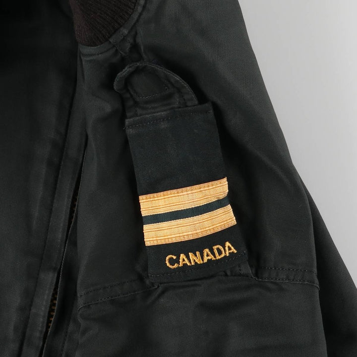 Vintage Canadian Army AMBRIDGE and THOMPSON Military Flight Jacket 6640, Men's Size L unclear Green type dark green Vintage Second Hand