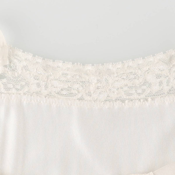 Half-length lingerie camisole dress, women's size M unclear white type Vintage Second Hand