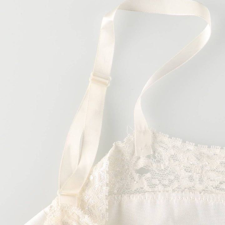 Half-length lingerie camisole dress, women's size M unclear white type Vintage Second Hand