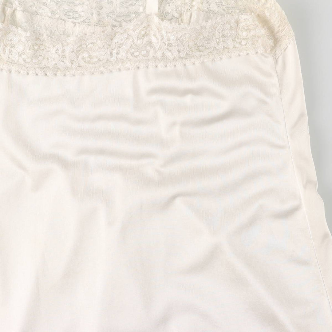 Half-length lingerie camisole dress, women's size M unclear white type Vintage Second Hand