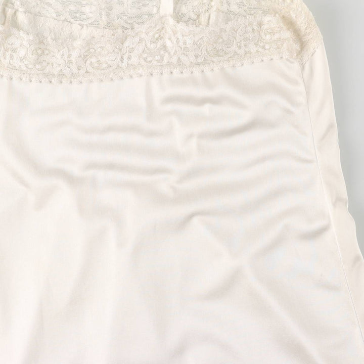 Half-length lingerie camisole dress, women's size M unclear white type Vintage Second Hand