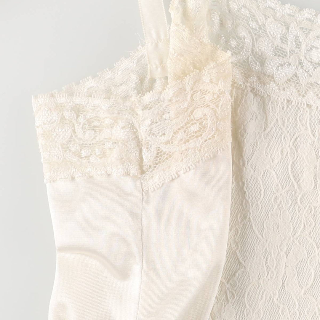 Half-length lingerie camisole dress, women's size M unclear white type Vintage Second Hand