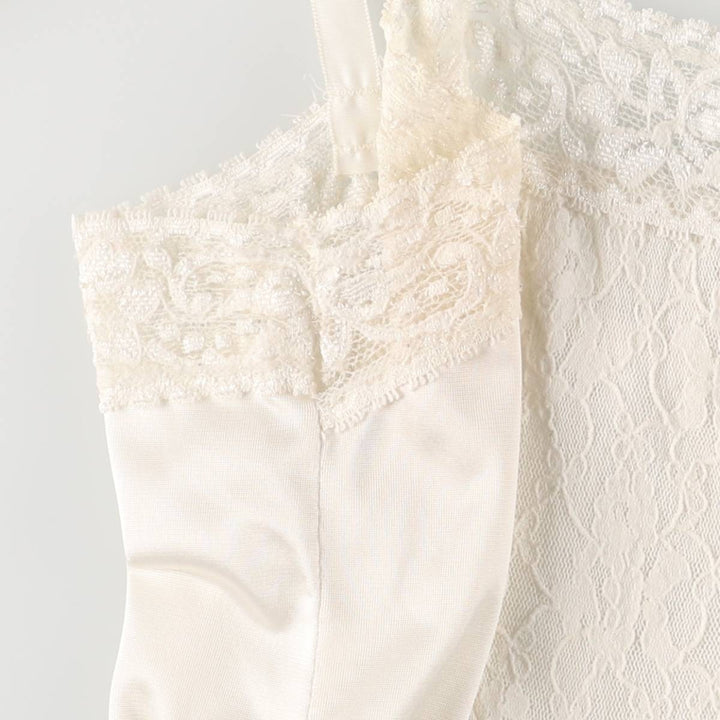 Half-length lingerie camisole dress, women's size M unclear white type Vintage Second Hand