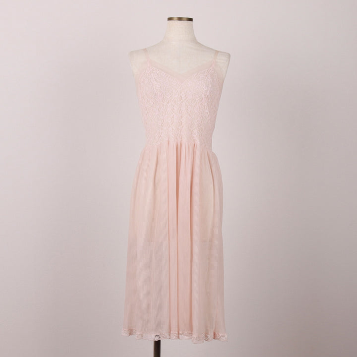 Delice Midi-Length Lingerie Camisole Dress, Women's Size XS unclear pink type Vintage Second Hand