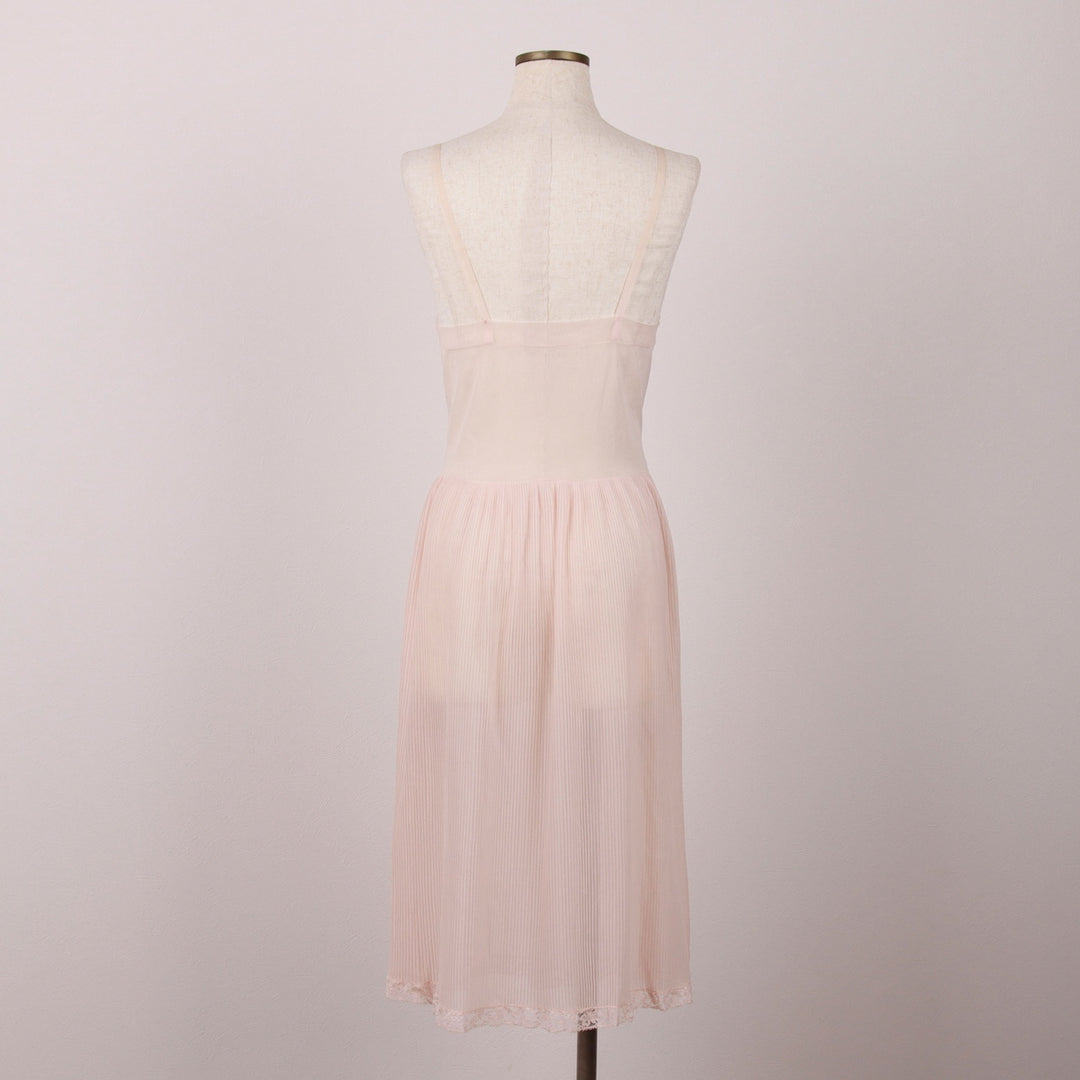 Delice Midi-Length Lingerie Camisole Dress, Women's Size XS unclear pink type Vintage Second Hand