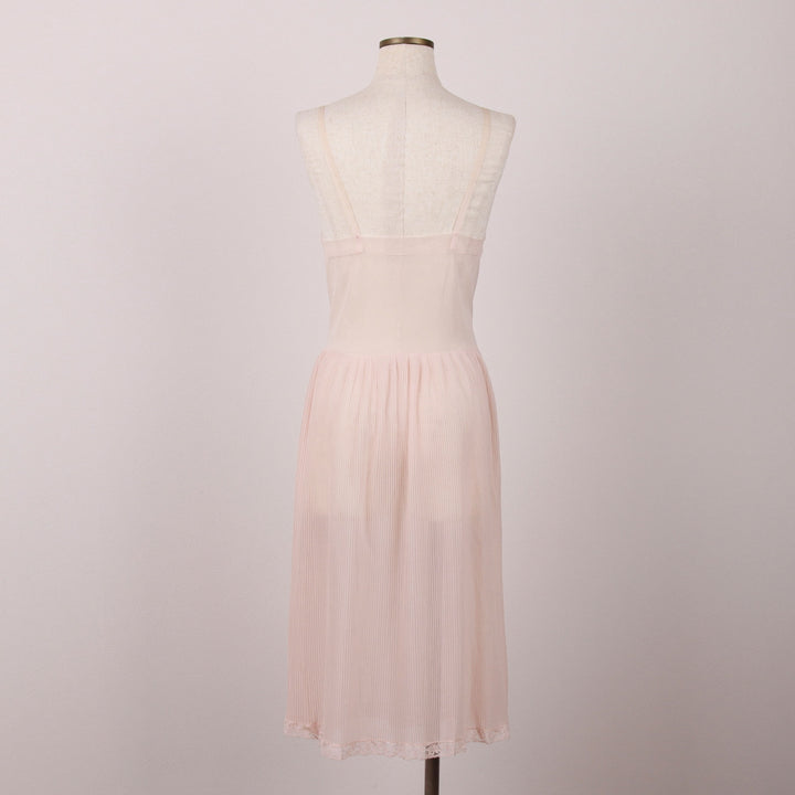 Delice Midi-Length Lingerie Camisole Dress, Women's Size XS unclear pink type Vintage Second Hand