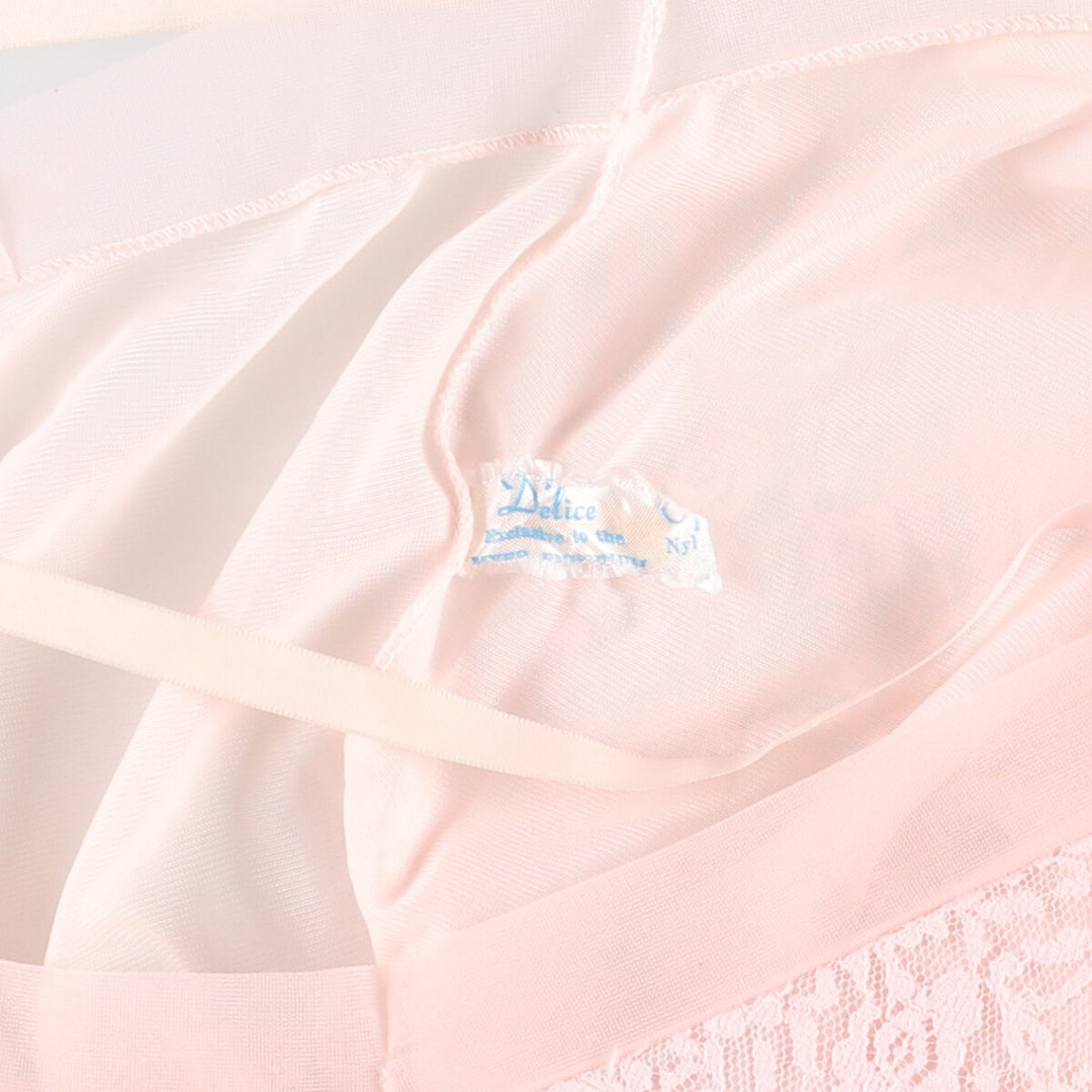 Delice Midi-Length Lingerie Camisole Dress, Women's Size XS unclear pink type Vintage Second Hand