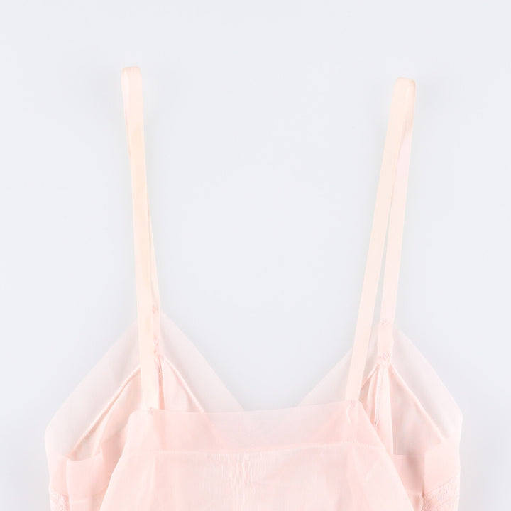 Delice Midi-Length Lingerie Camisole Dress, Women's Size XS unclear pink type Vintage Second Hand