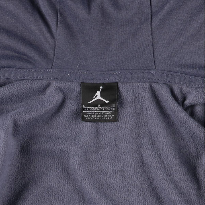 Nike Michael Jordan Velour Track Jacket (Women's Size L) polyester blue type Vintage Second Hand