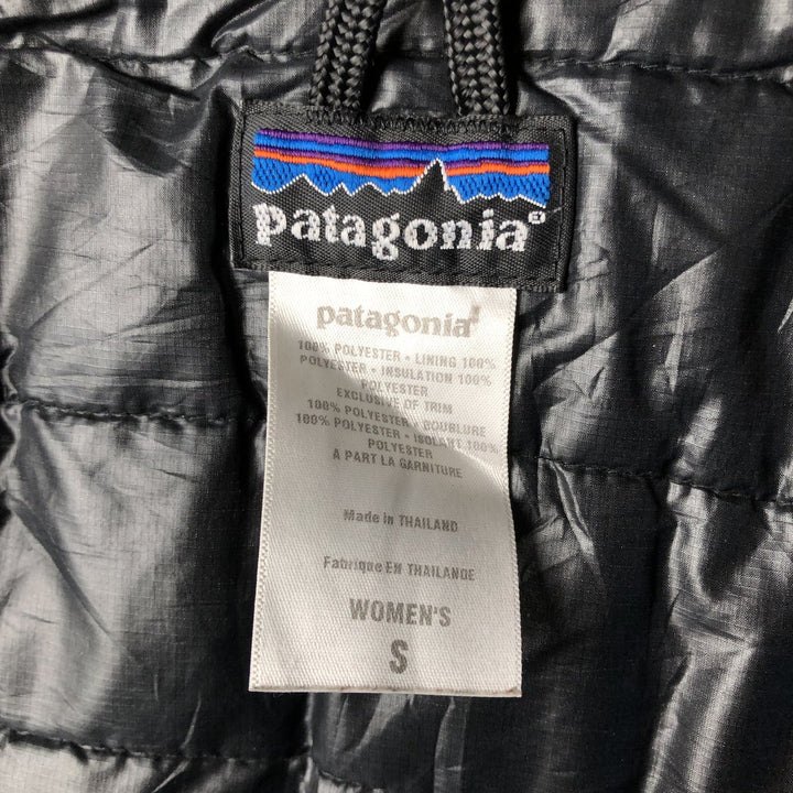 2000'S Patagonia Micro Puff Vest (84006F7), ripstop padded vest, women's size S polyester black type Vintage Second Hand