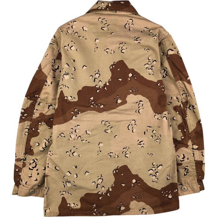Authentic 1980'S US Military Camouflage Pattern 6C Desert Chocolate Chip Camo BDU Military Jacket, Made in USA, Small-Regular, Men's Size Small cotton Beige type Vintage Second Hand