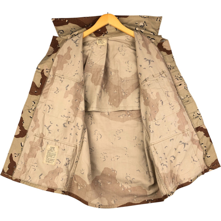 Authentic 1980'S US Military Camouflage Pattern 6C Desert Chocolate Chip Camo BDU Military Jacket, Made in USA, Small-Regular, Men's Size Small cotton Beige type Vintage Second Hand