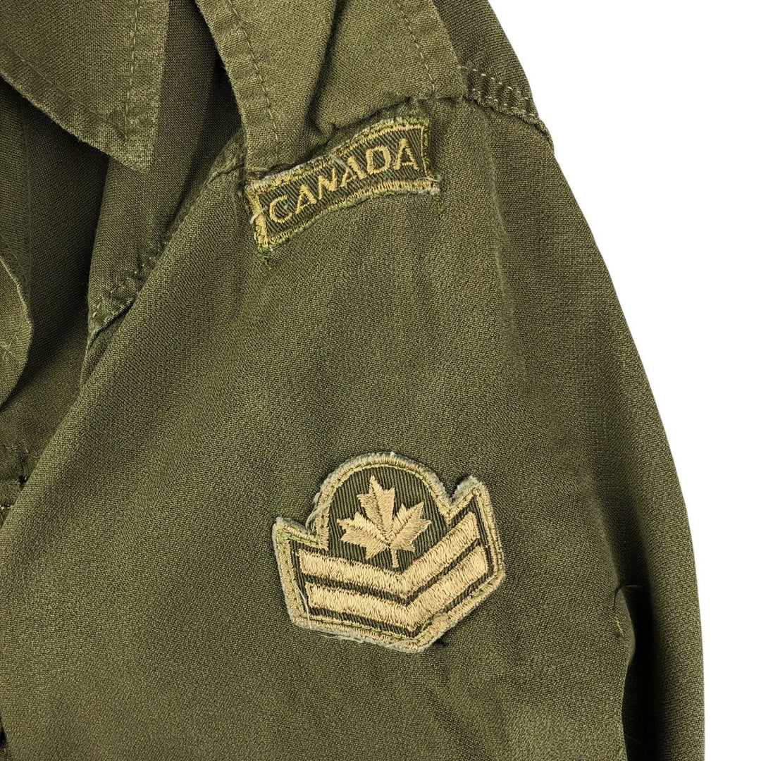 Vintage Canadian Army MK-2 Military Combat Jacket, Size 5 Regular Medium, Men's Size M unclear Khaki type Vintage Second Hand