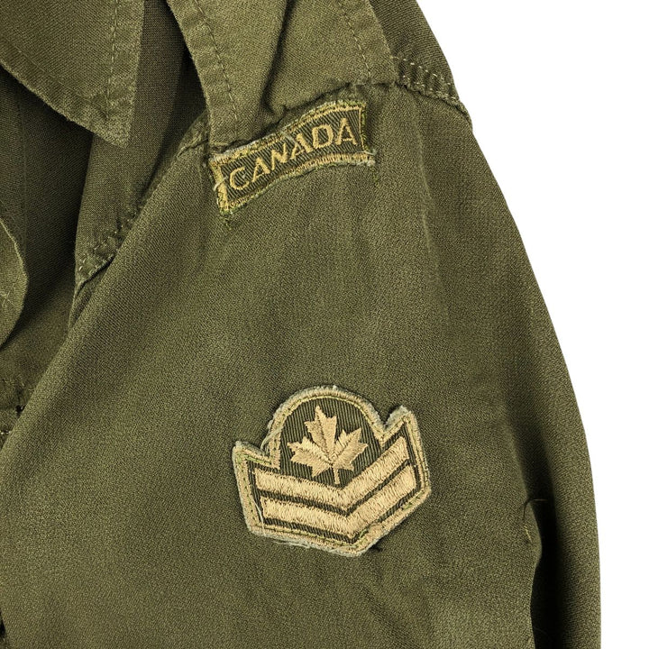 Vintage Canadian Army MK-2 Military Combat Jacket, Size 5 Regular Medium, Men's Size M unclear Khaki type Vintage Second Hand