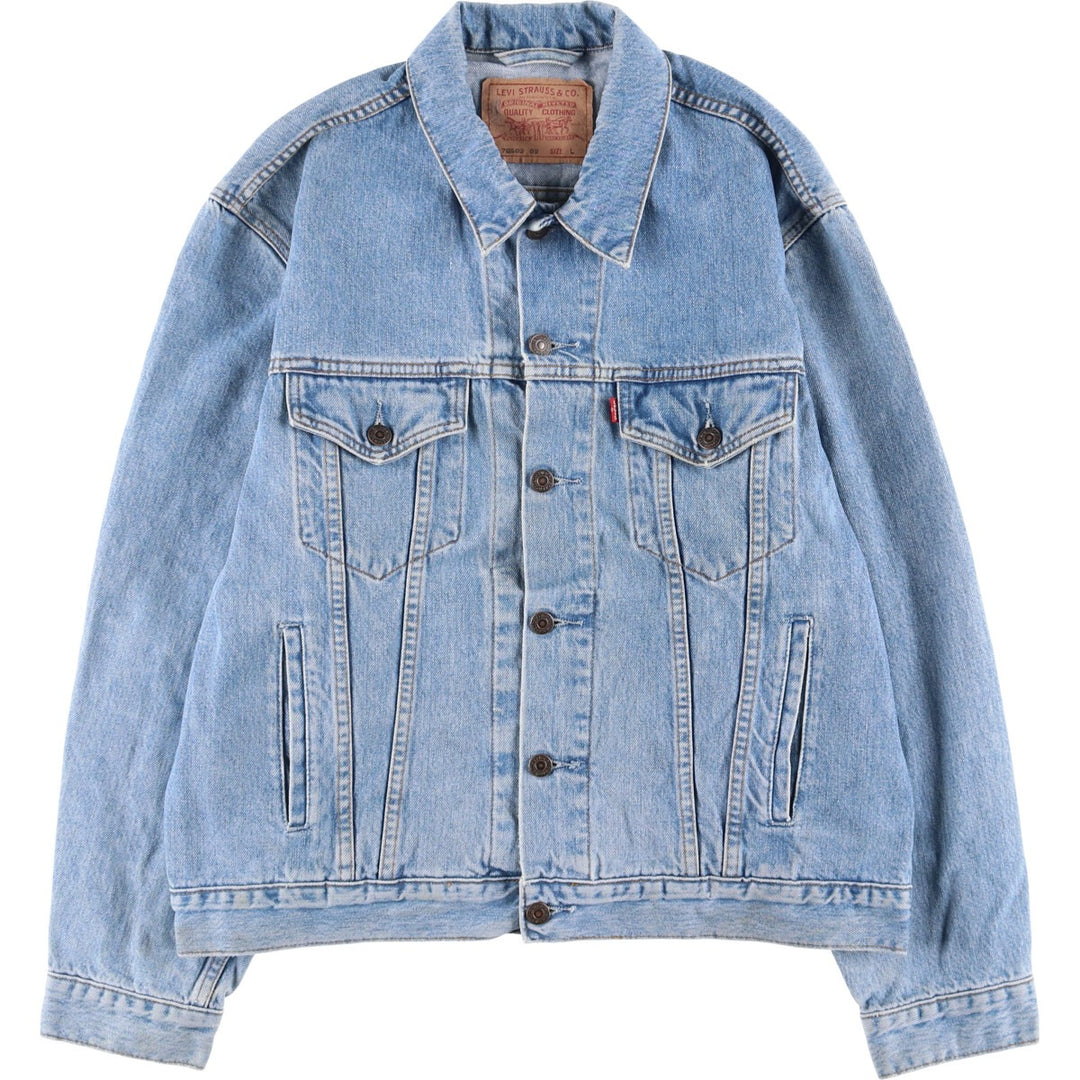 90'S Levi's 70503-02 Euro Model Denim Jacket, G-Jean, Men's Size L, Vintage cotton blue type Vintage Second Hand