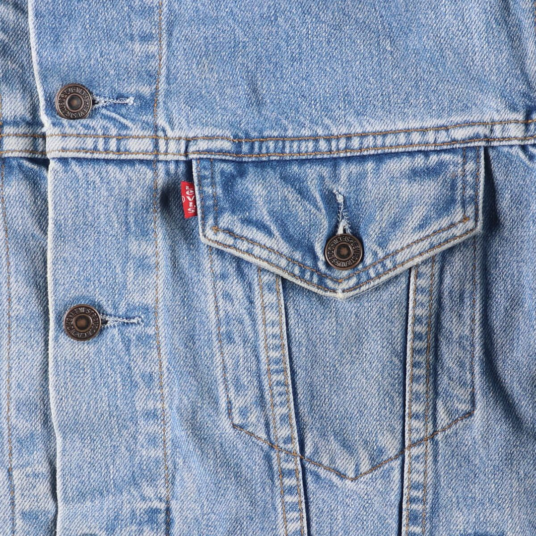 90'S Levi's 70503-02 Euro Model Denim Jacket, G-Jean, Men's Size L, Vintage cotton blue type Vintage Second Hand