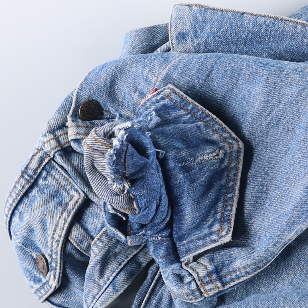 90'S Levi's 70503-02 Euro Model Denim Jacket, G-Jean, Men's Size L, Vintage cotton blue type Vintage Second Hand